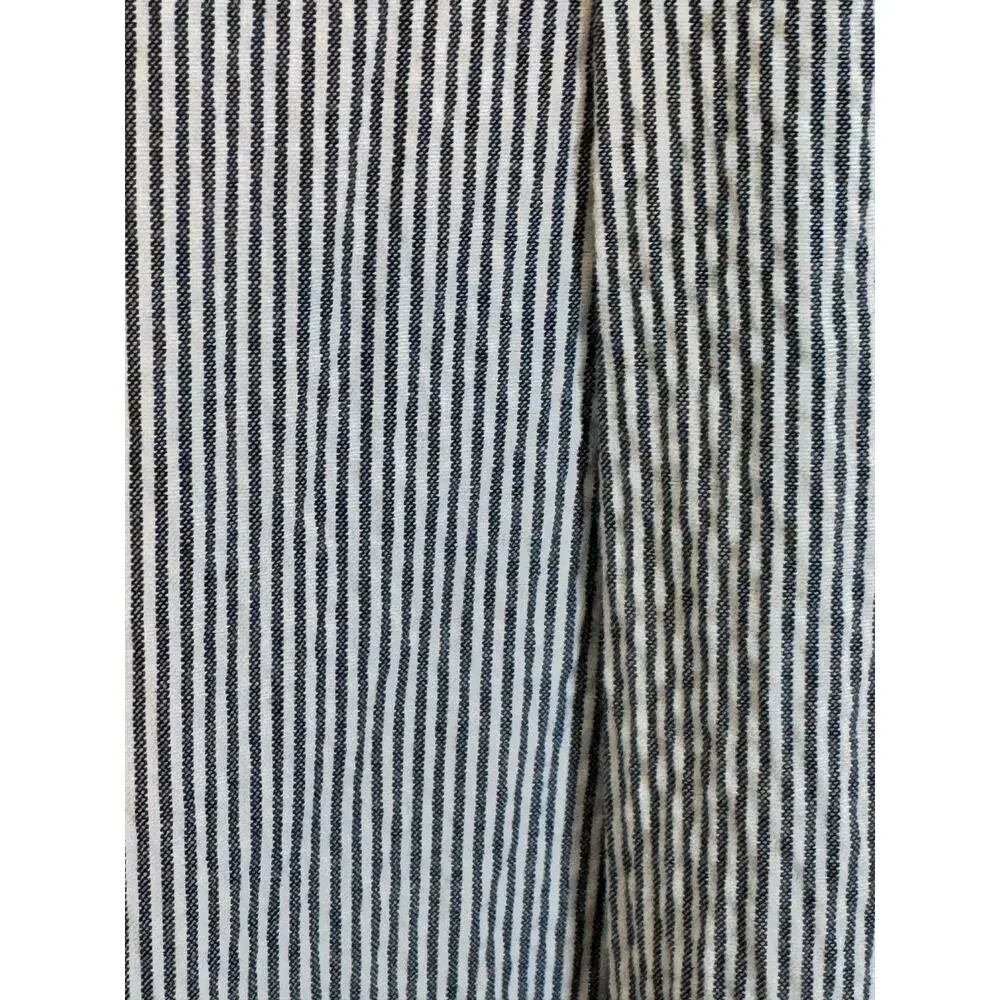 TODD SNYDER Mens 33 Gray Pinstripe‎ Seersucker Cuffed Crop Pants Kentucky Derby